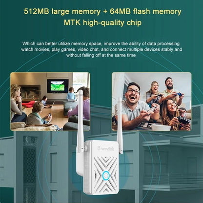 Rynx | Wavlink WN578W2 300Mbps 2.4GHz WLAN Amplifier Repeater Home Wireless Signal Booster (US Plug)