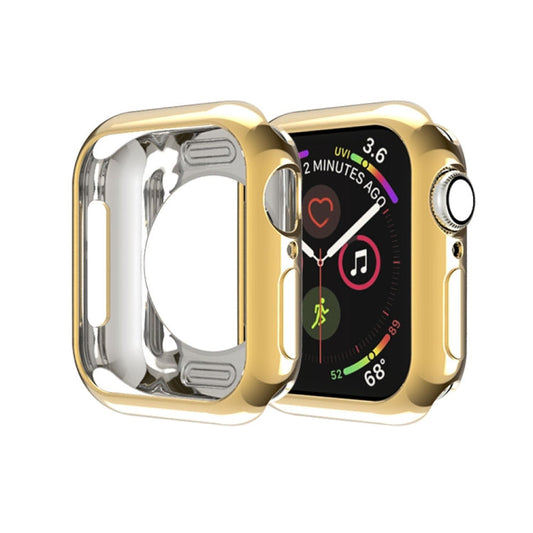 Rynx | For Apple Watch Series 5 & 4 40mm Plating TPU Round Hole Cave Protective Case (Gold)
