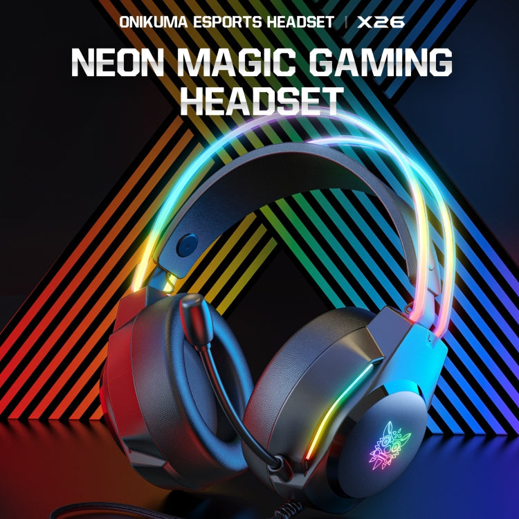 Rynx | X26 USB+3.5mm RGB Wired Gaming Headset (Black)