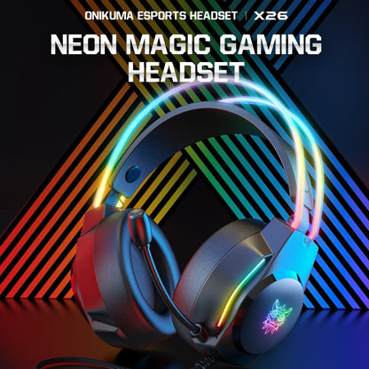 Rynx | X26 USB+3.5mm RGB Wired Gaming Headset (Black)