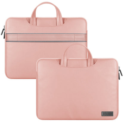 Rynx | Waterproof PU Laptop Bag Inner Pocket with Power Pack, Size: 15 inches (Rose Gold)