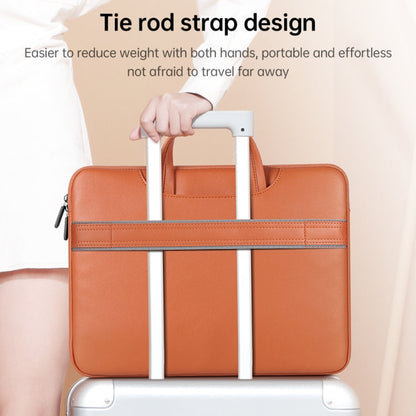 Rynx | Waterproof PU Laptop Bag Inner Pocket with Power Pack, Size: 15 inches (Rose Gold)