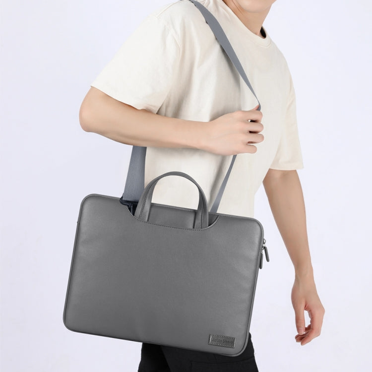 Rynx | Waterproof PU Laptop Bag Inner Pocket with Power Pack, Size: 15 inches (Rose Gold)