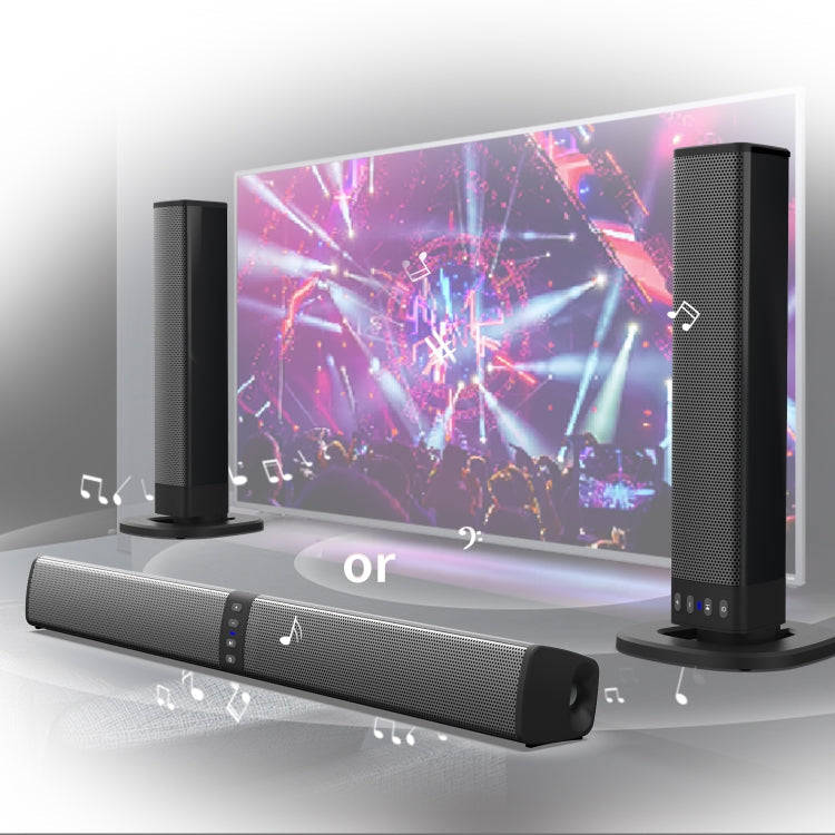 RYNX | BS-36 20W Multi-Function 3D Stereo Surround Bluetooth Speaker Subwoofer Soundbar(Black)