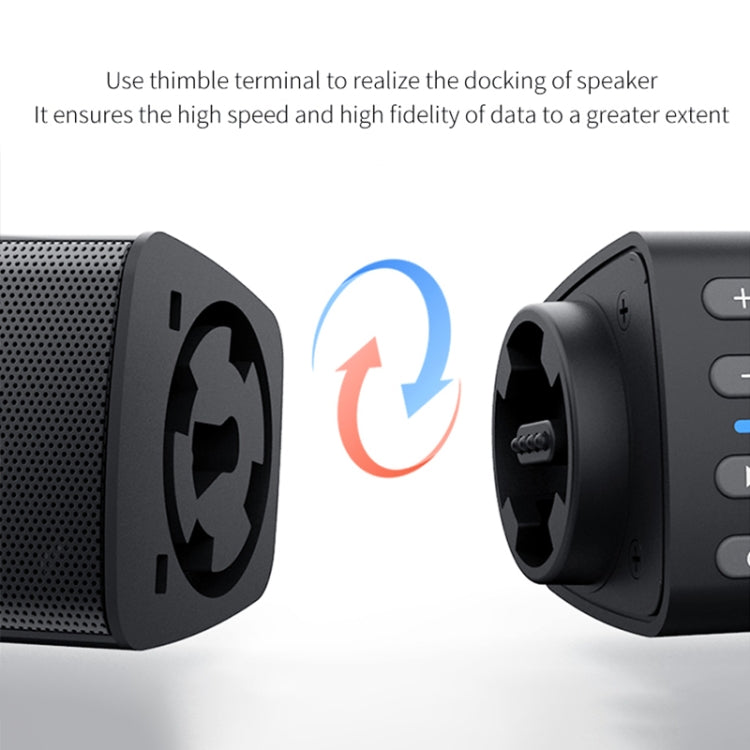 RYNX | BS-36 20W Multi-Function 3D Stereo Surround Bluetooth Speaker Subwoofer Soundbar(Black)