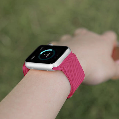 Rynx | For Apple Watch Ultra 49mm & Watch Ultra 2 49mm / Series 9 & 8 & 7 45mm / 6 & SE & 5 & 4 44mm / 3 & 2 & 1 42mm Milanese Loop Magnetic Stainless Steel Watch Band (Bright Pink)