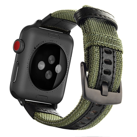 Rynx | For Apple Watch Series 7 41mm / 6 & SE & 5 & 4 40mm / 3 & 2 & 1 38mm Nylon Watch Strap (Army Green)