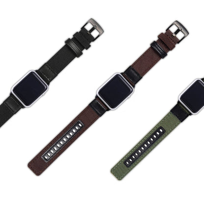 Rynx | For Apple Watch Series 7 41mm / 6 & SE & 5 & 4 40mm / 3 & 2 & 1 38mm Nylon Watch Strap (Army Green)