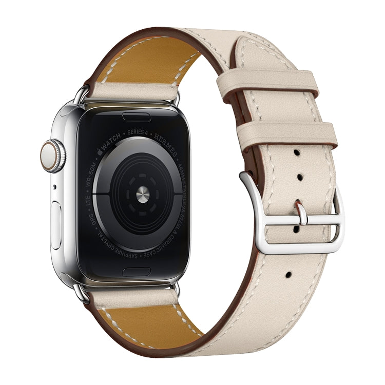 Rynx | For Apple Watch Series 7 41mm / 6 & SE & 5 & 4 40mm / 3 & 2 & 1 38mm Leather Watch Band (Creamy white)