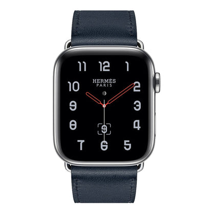 Rynx | For Apple Watch Series 7 41mm / 6 & SE & 5 & 4 40mm / 3 & 2 & 1 38mm Leather Watch Strap (Navy Blue)