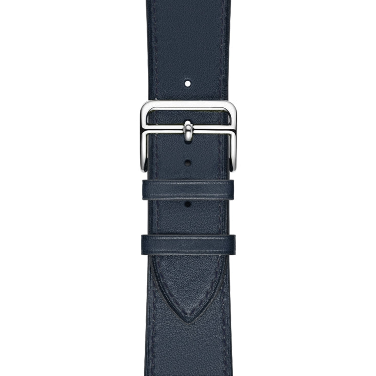 Rynx | For Apple Watch Series 7 41mm / 6 & SE & 5 & 4 40mm / 3 & 2 & 1 38mm Leather Watch Strap (Navy Blue)