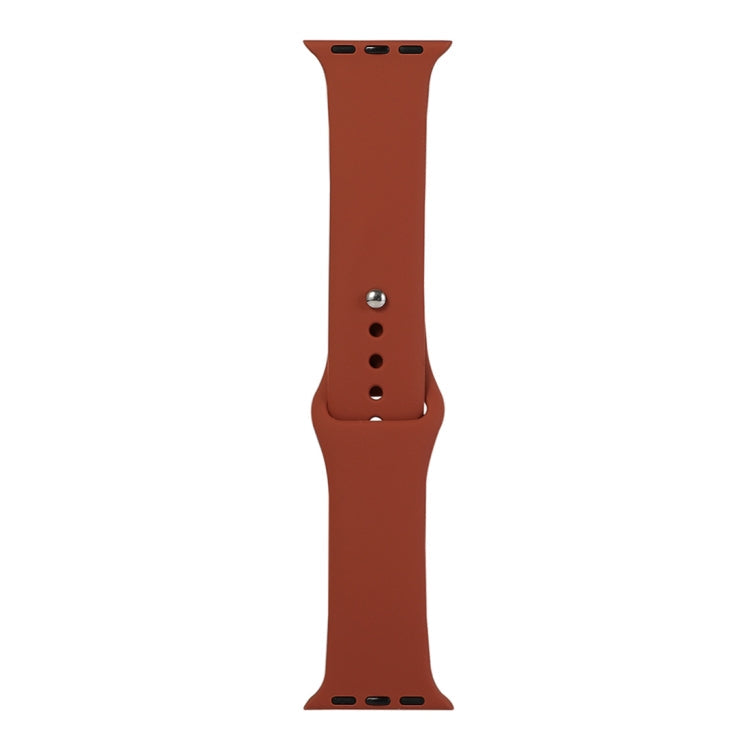 Rynx | For Apple Watch Ultra 49 mm & Watch Ultra 2 49 mm / Series 9 & 8 & 7 45 mm / SE 3 & SE 2 & 6 & SE & 5 & 4 44 mm / 3 & 2 & 1 42 mm Silicone Watch Band, Long Section (Men) (Saddle Brown)