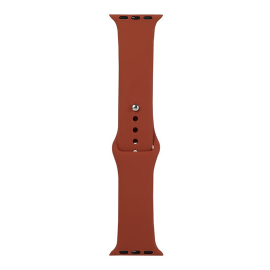 Rynx | For Apple Watch Ultra 49 mm & Watch Ultra 2 49 mm / Series 9 & 8 & 7 45 mm / SE 3 & SE 2 & 6 & SE & 5 & 4 44 mm / 3 & 2 & 1 42 mm Silicone Watch Band, Long Section (Men) (Saddle Brown)