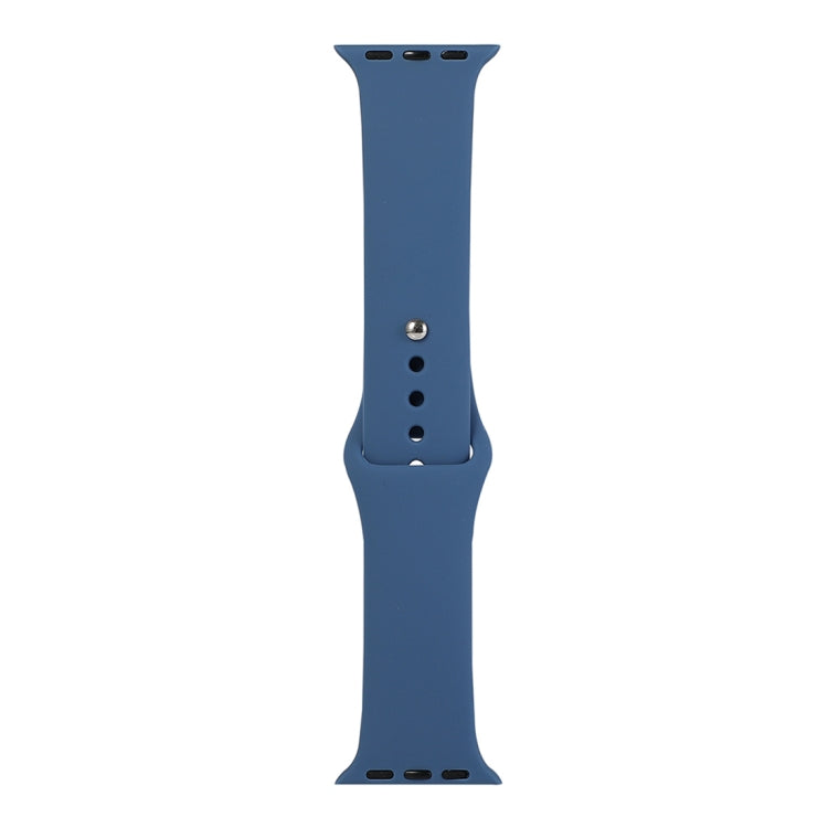 Rynx | For Apple Watch Ultra 49mm & Watch Ultra 2 49mm / Series 9 & 8 & 7 45mm / SE 3 & SE 2 & 6 & SE & 5 & 4 44mm / 3 & 2 & 1 42mm Silicone Band, Long Section (Men) (Cobalt Blue)