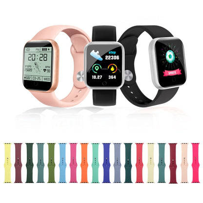 Rynx | For Apple Watch Ultra 49mm & Watch Ultra 2 49mm / Series 9 & 8 & 7 45mm / SE 3 & SE 2 & 6 & SE & 5 & 4 44mm / 3 & 2 & 1 42mm Silicone Watch Strap, Long Section (Men) (Lavender Gray)