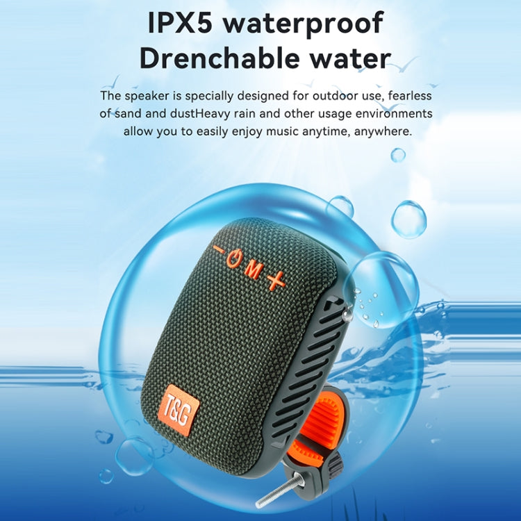 RYNX | T&G TG-392 Outdoor Bicycle TWS Wireless Bluetooth IPX5 Waterproof Speaker(Blue)
