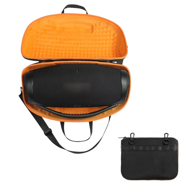 RYNX | For JBL BoomBox 3 Portable EVA Storage Box Case with Charger Bag(Black+Orange)