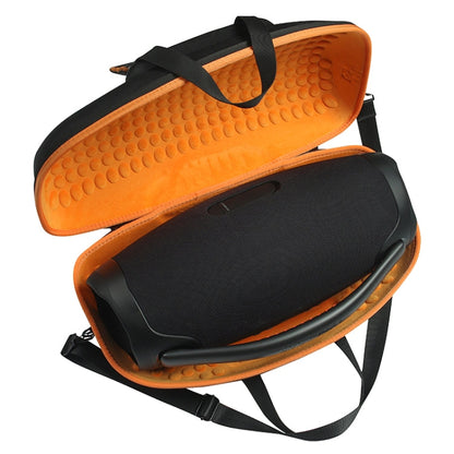 RYNX | For JBL BoomBox 3 Portable EVA Storage Box Case with Charger Bag(Black+Orange)