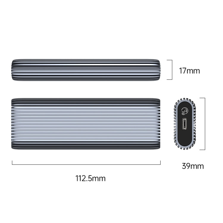 Rynx | ORICO AM2C3-G2 M.2 NVME SSD case (Gray)