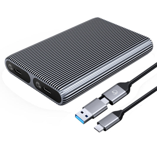 Rynx | ORICO AM2C3-2N Dual-Bay M.2 NVME + NVME SSD Enclosure (Gray)