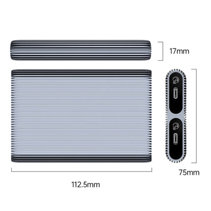 Rynx | ORICO AM2C3-2N Dual-Bay M.2 NVME + NVME SSD Enclosure (Gray)