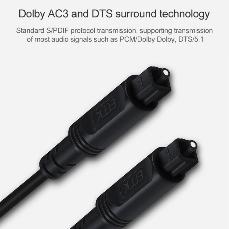 Rynx | 25m EMK OD2.2mm Digital Audio Optical Fiber Cable Plastic Speaker Balance Cable (Black)