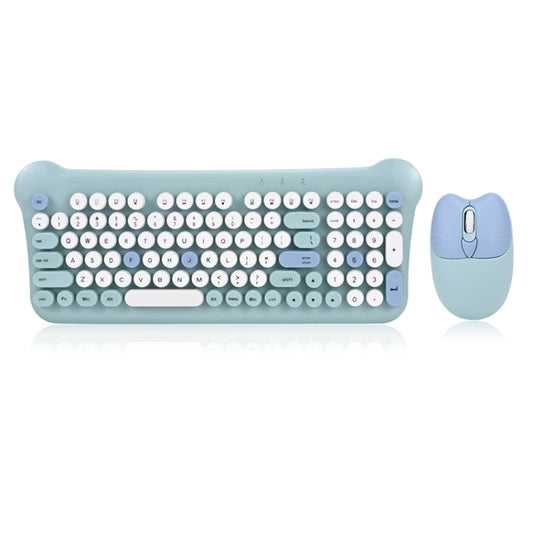 Rynx | QW05 Mixed Color Portable 2.4G Wireless Keyboard Mouse Set (Blue)