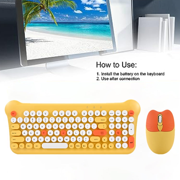 Rynx | QW05 Mixed Color Portable 2.4G Wireless Keyboard Mouse Set (Blue)