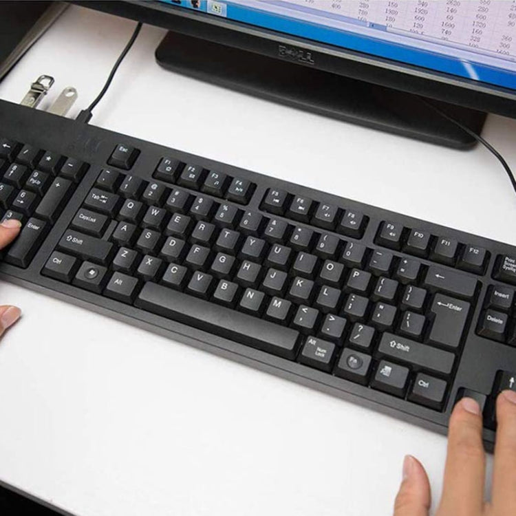 Rynx | Wired USB Left-Handed Keyboard with Dual HUB Function (Black)