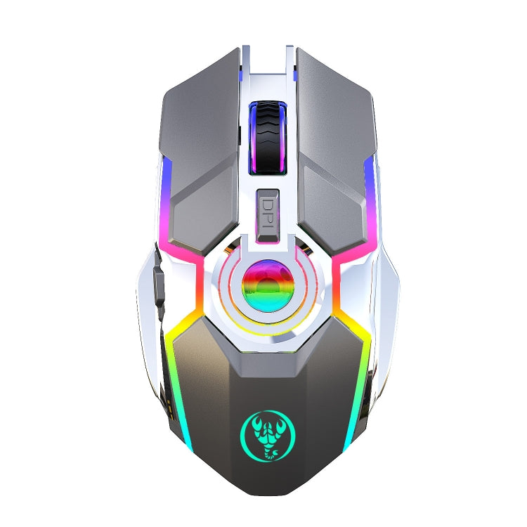 Rynx | HXSJ T30 2400DPI RGB 2.4GHz Wireless Mouse (Metallic Gray)