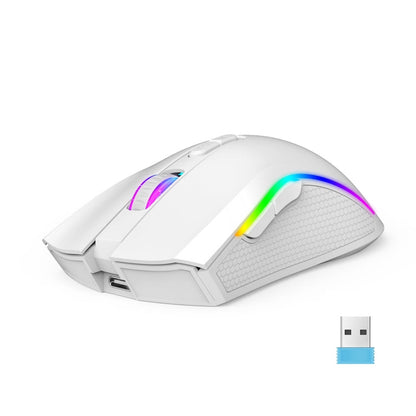 Rynx | HXSJ T69 4800DPI RGB 2.4GHz Wireless Mouse (White)