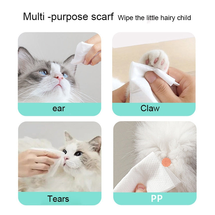 Pet cleaning wipes for cats dogs cleaning body 80 pieces x 1