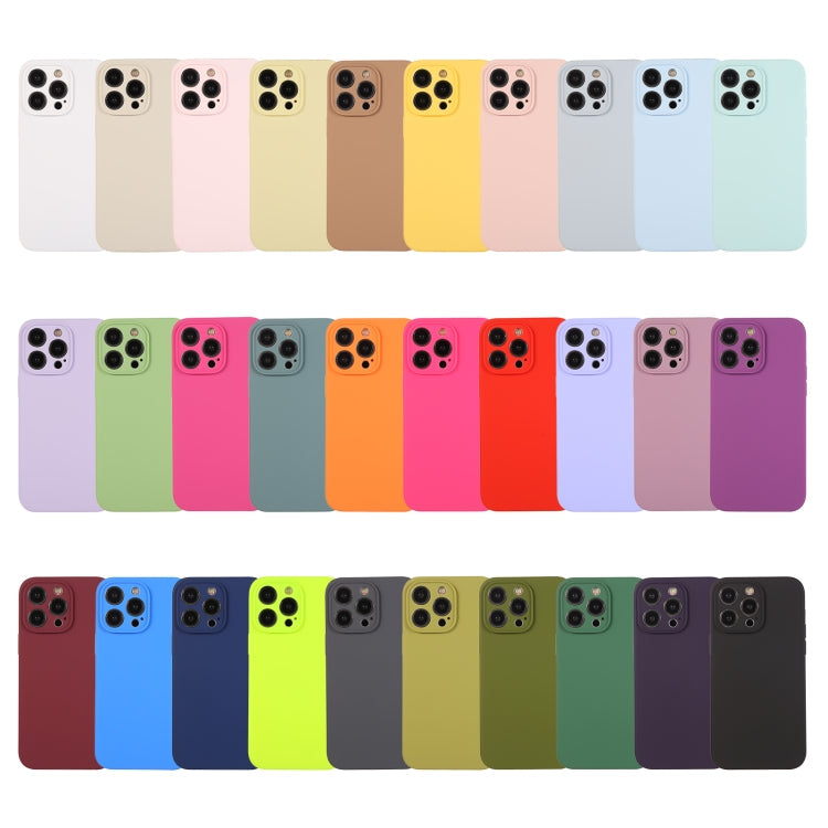 RYNX | For iPhone 16 Pro Max Pure Color Liquid Silicone Fine Pore Phone Case(Creamy Yellow)