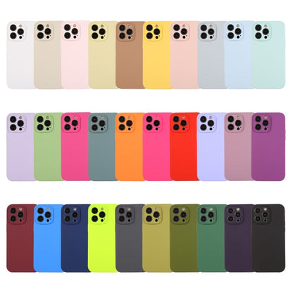 RYNX | For iPhone 16 Pro Max Pure Color Liquid Silicone Fine Pore Phone Case(Creamy Yellow)