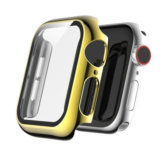 Rynx | For Apple Watch Series 5 & 4 44mm Complete Coverage Platinum Glass Case (Gold)