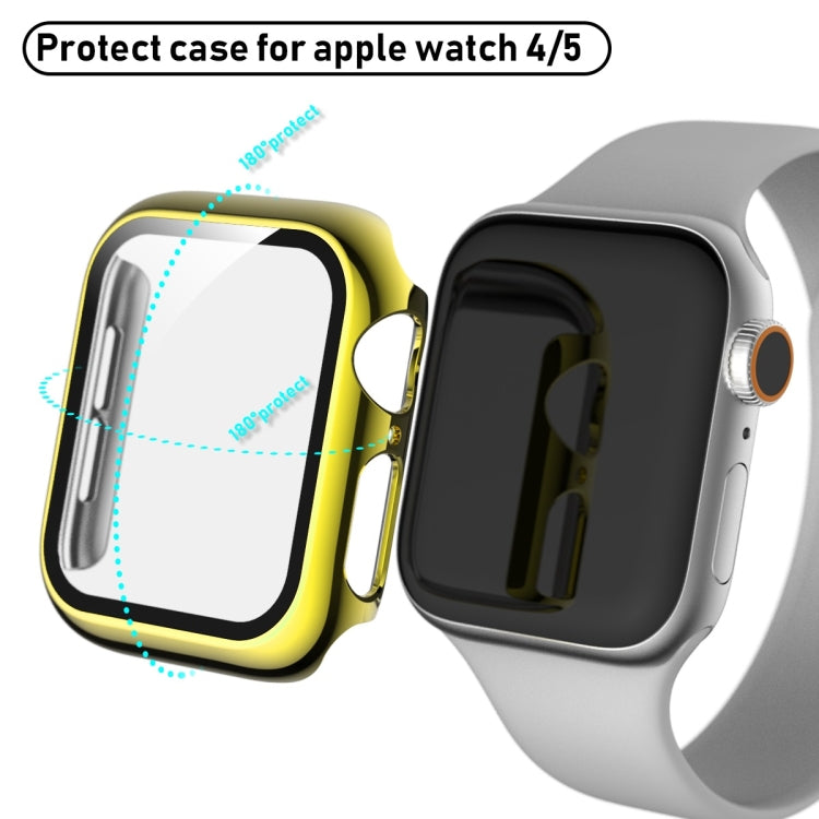 Rynx | For Apple Watch Series 5 & 4 44mm Complete Coverage Platinum Glass Case (Gold)