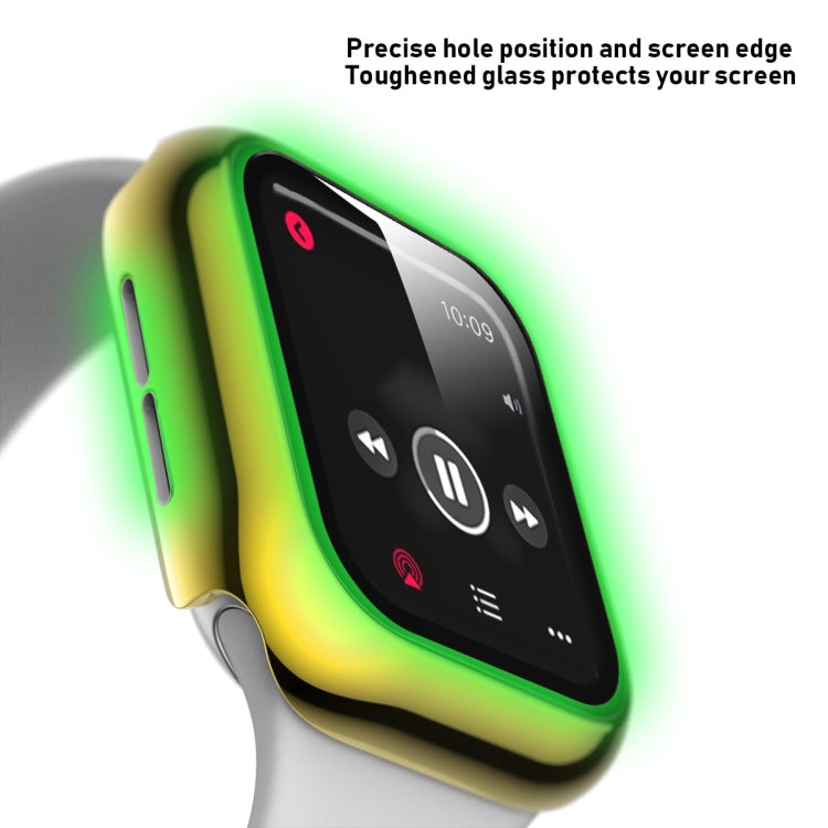 Rynx | For Apple Watch Series 5 & 4 44mm Complete Coverage Platinum Glass Case (Gold)