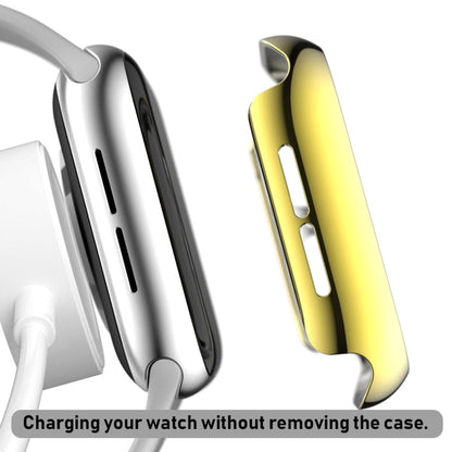 Rynx | For Apple Watch Series 5 & 4 44mm Complete Coverage Platinum Glass Case (Gold)
