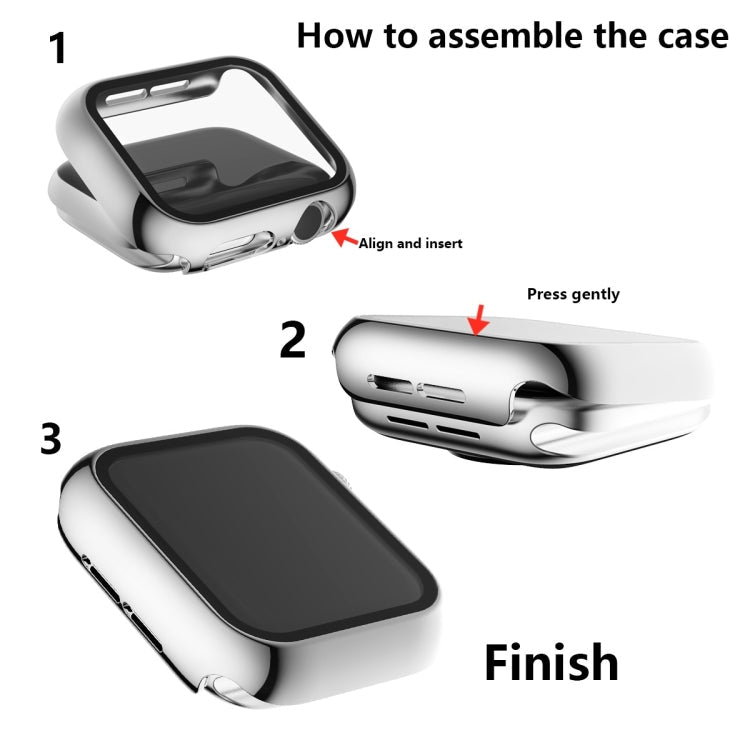 Rynx | For Apple Watch Series 5 & 4 44mm Complete Coverage Platinum Glass Case (Gold)