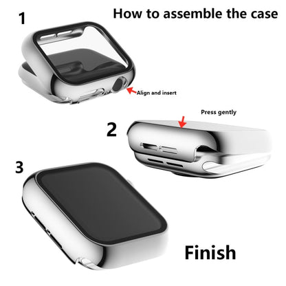 Rynx | For Apple Watch Series 5 & 4 44mm Complete Coverage Platinum Glass Case (Gold)