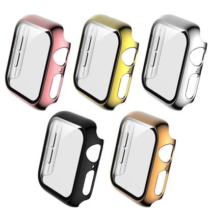 Rynx | For Apple Watch Series 5 & 4 44mm Complete Coverage Platinum Glass Case (Gold)