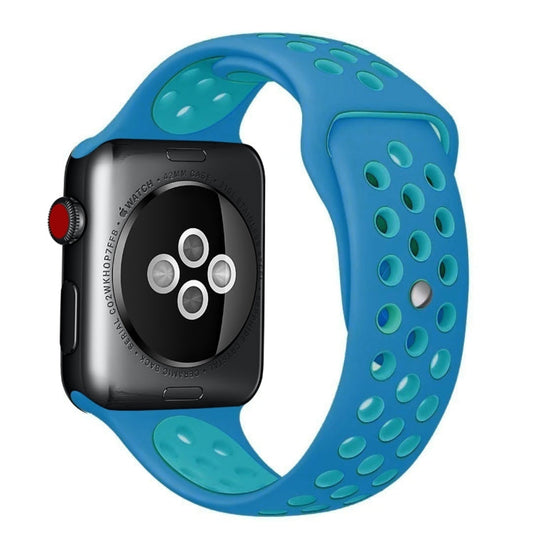 Rynx | For Apple Watch Series 7 41mm / 6 & SE & 5 & 4 40mm / 3 & 2 & 1 38mm Sport Silicone Band Standard Edition (Blue)