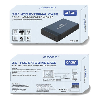Rynx | Onten UHD3 3.5 Inch USB3.0 HDD External Hard Drive Enclosure (US Plug)