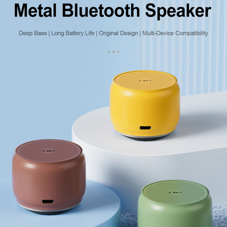 RYNX | EWA A126 Mini Bluetooth 5.0 Bass Radiator Metal Speaker(Purple)