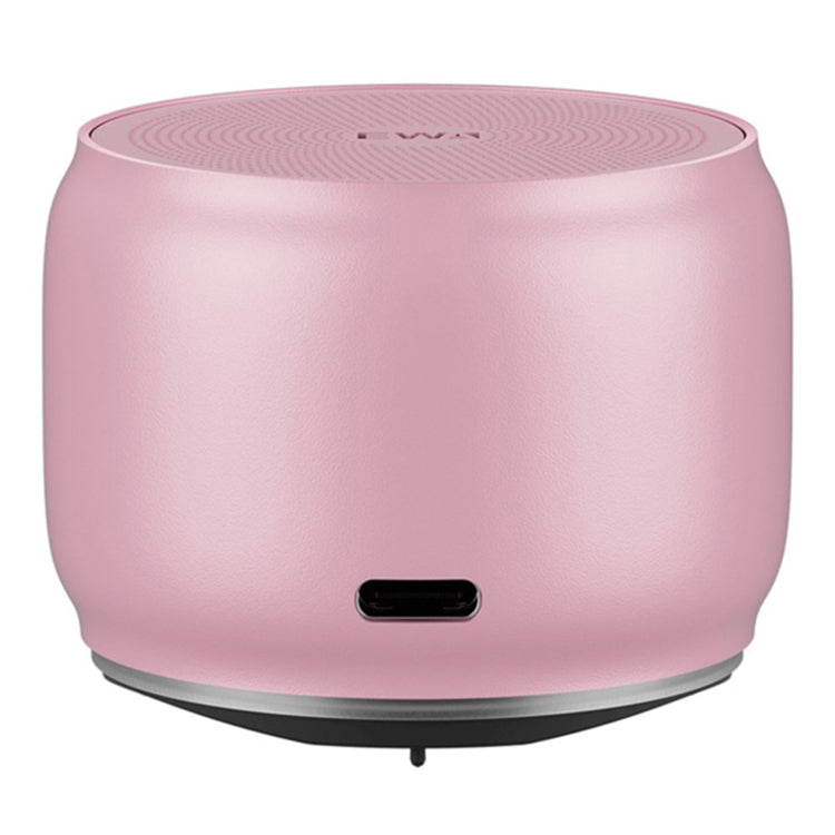 RYNX | EWA A126 Mini Bluetooth 5.0 Bass Radiator Metal Speaker(Pink)