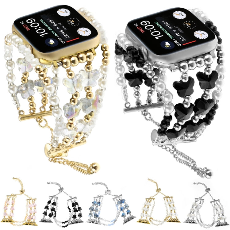 Rynx | For Apple Watch Series 9 41mm Butterfly Chain Bracelet Metal Watch Band (Rose Gold)