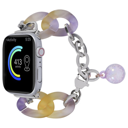 Rynx | For Apple Watch Series 9 45mm Gradient Resin Chain Watch Band (Purple)