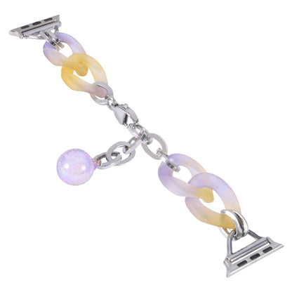 Rynx | For Apple Watch Series 9 45mm Gradient Resin Chain Watch Band (Purple)