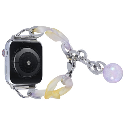 Rynx | For Apple Watch Series 9 45mm Gradient Resin Chain Watch Band (Purple)