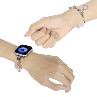 Rynx | For Apple Watch Series 9 45mm Gradient Resin Chain Watch Band (Purple)
